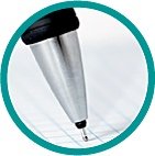 Close-up of the tip of a pen.