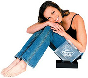 Sarah Harding-Traverso with her Ms. Fitness USA award.