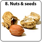 A peanut and it's broken shell.