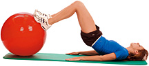 Winning Without Weights Supine Ball Bridge