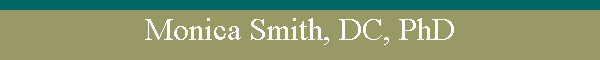 Monica Smith, DC, PhD